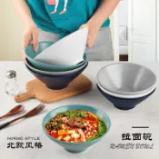 協貿國際日用品生活3館 北歐ins拉面碗商用大號日式湯粉面條碗塑料密胺螺螄粉麻辣燙大碗