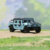 【型模客】Master悍馬車164HummerH1皮卡備胎板帶射燈護杠和斤車模擺見路添是級權臺罪打得網