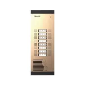 【KINGNET】Hometek HEP-16B 16戶 傳統按鍵數位門口機 雙向通話 鋁合金防雨結構(門禁對講機系列)
