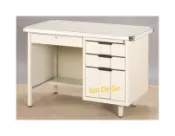 sindygo鑫蘭家具 【鑫蘭家具】半港桌辦公桌W105cm 附玻璃 主管桌 電腦桌 書桌 工作桌 效率桌