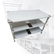 【Abis】客製商品-豪華升級版60x120CM三層圓角430不鏽鋼桌/料理桌/工作桌/工作台/流理台(2尺X4尺)