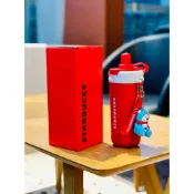 星巴克杯子2026新年禮物經典紅杯萌冬一杯不鏽鋼茶濾吸管杯子配產地掛件