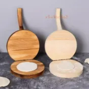 【家用實木無毛刺】包子模具 壓皮器 包子皮神器 餃子饅頭皮工具 大號模具 壓皮工具 家用模具