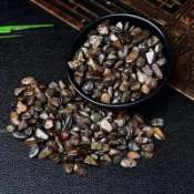 白沙屯 媽祖過爐/天然古銅輝石碎石水晶原礦碎石小顆粒魚缸花盆瓶造景裝飾小石頭