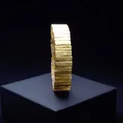 財運滿盈 頂級滿版鈦晶手排 寬: 16mm 手鍊 QBR-00104