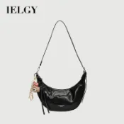 IELGY 女士斜背包 大容量百搭單肩休閒餃子包