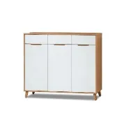 【ASSARI】4尺肯詩特烤白雙色鞋櫃(寬121x深40x高107cm)