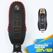 【2M2】PORSCHE MACAN 保時捷汽車 晶片 鑰匙 鑰匙圈 鑰匙包 保護套 真皮鑰匙套 選配免鑰匙發動