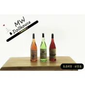 🍁（高透品質4件套）迷你 酒瓶 D140 葡萄酒 紅酒 香檳 飲料 娃娃屋 微縮模型 食玩模型 微縮場景 隨草憶境
