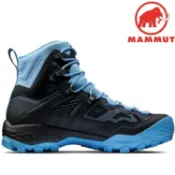 台北山水戶外用品專門店 特價 Mammut 長毛象 Ducan High GTX 女款 高筒登山鞋 3030-03480(03481) 00089 黑/自在藍