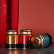 【好物】茶葉鐵罐大號半斤一斤裝小青柑紅茶綠茶單叢圓形密封金屬通用鐵盒