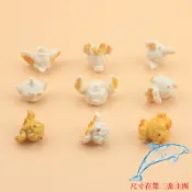 手工飾品女生配件DIY手作材料包 仿真米奇米妮三眼仔爆米花穿孔串珠自制耳環耳釘耳夾耳針掛件配飾掛飾材料零組件