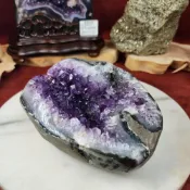(店+)【藍夜水晶】烏拉圭紫水晶 原皮原礦 紫晶簇 紫晶洞 紫晶鎮  異象水晶 K36