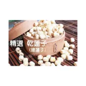 (店+)【語樂】《天然精選 乾蓮子》(未磨粉)  建蓮子 建蓮 口感鬆棉   夾鏈袋真空包裝   非湘蓮子 紡蓮子~