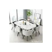 (店+)洽談桌 會議桌 6人會議桌 8人接待桌 休閒桌 小型會議桌 长条桌 洽谈桌椅组合 休闲接待办公室会议长桌