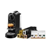 【Nespresso】膠囊咖啡機 CitiZ_魅力黑 送禮 入厝 全自動咖啡機(訂製咖啡時光50顆組)