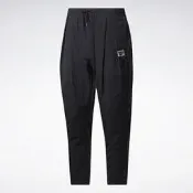 Reebok Urban 休閒長褲  運動長褲 防風褲 黑色 潮流 穿搭 男 GH4430