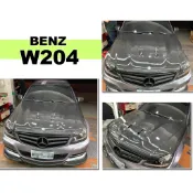 小亞車燈改＊全新 賓士 W204 C250 後期 12 13 14 年 專用 C63款式 中間開孔 碳纖維 卡夢 引擎蓋