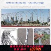 鑫海供應鏈 【全網低價 可打統編】304不銹鋼刀片刺繩防盜鐵刺刺絲滾籠帶刺鐵絲網刀片防護網防爬刺