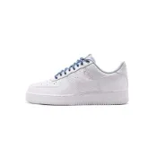 (店+)【NIKE 耐吉】Nike Air Force 1 '07 Lv8 編織 青花瓷 皮革 經典 休閒鞋 白藍 男鞋 IW1892-111