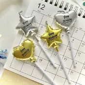 【附發票✅】🍊生日蠟燭 生日快樂 愛心星星 Happybirthday節慶 派對裝扮 佈置插件