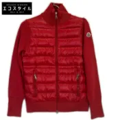 【DOKODEMO】Moncler 針織開襟拉鍊外套，XS 碼（二手），成色極佳，羽絨填充