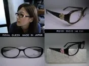 信義計劃 眼鏡 日本皇冠 ROYAL QUEEN 161 鑽膠框 亞洲版山茶花 可配 變色鏡片 eyeglasses