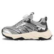 【KangaROOS】戶外機能鞋 童鞋 大童 運動鞋 防潑水 旋鈕鞋帶 GRAVIX 灰 KK61798