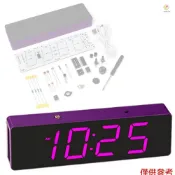 LED電子鐘套件四光控模式鬧鐘時間錯誤校正功能焊接練習DIY套裝多色可選