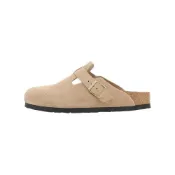 (店+)【BIRKENSTOCK 勃肯】1030883 Birkenstock Boston 時尚潮流 外穿 透氣鞋 泡沫底包頭拖鞋 女款 米色