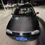 適用于大眾GOLF高爾夫4碳纖維機蓋引擎蓋MK4改裝發動機頭蓋大包圍