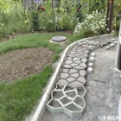 【全球優品匯】園藝用品工具強化小路造型水泥分割鵝卵石裝修拼花路面大石頭模具