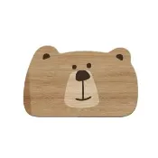 【iSFun】動物大臉 吸水珪藻土軟地墊50x80cm(木紋大熊)