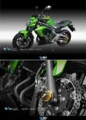 ER6F 2006~2014/ER6N HARTHORD Diablo 650 前輪防倒球 雕花款 DMV