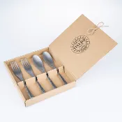 【日本AOYOSHI青芳製作所】仿舊不鏽鋼Imperfection餐具多件組-鎚目紋《屋外生活》戶外 不銹鋼 禮盒 送禮