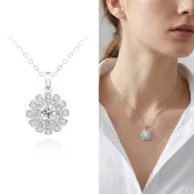 【AURORA 歐羅拉】GIA 30分F color天然真鑽 PT950 鑽墜 送鉑金項鍊 花漾