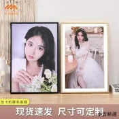 【小雲精選國際購】簡約創意鋁合金照片相框定制沖洗打印加做成擺臺空畫框海報架掛墻