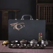 huangjinlang 【原礦紫砂】功夫茶具 泡茶壺 茶杯 茶壺 茶海 茶盤 茶道配件 家用送禮 春節商務 客製化logo 手工製作 質感首選