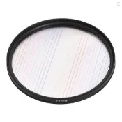 77mm Rainbow Streak 鏡頭濾鏡特效變形光學玻璃濾鏡,適用於數碼單反相機
