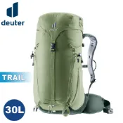 【Deuter 德國 30L TRAIL 輕量拔熱透氣背包《綠》】3440724/戶外休閒包/健行登山包