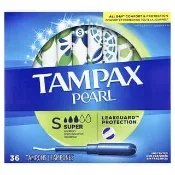 【iHerb】Tampax, Pearl，超大吸收量，無香型，36 支衛生棉條