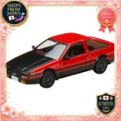 Toyota SPRINTER TRUENO (AE86) GT-APEX 1/64 JDM客製版 碳纖引擎蓋 紅/黑
