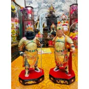 「華誠」關平 周倉 金身 神像 八吋八 關聖帝君 關公 部將 樟木雕刻