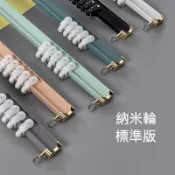 彎曲軌道 鋁合金材質 納米靜音 滑軌 含配件 彎曲滑軌 門簾窗簾簾子 轉彎U型彎曲軟桿 靜音滑輪導軌 彎直兩用 掛鉤軌道
