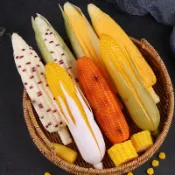 仿真水果模型 仿真蔬菜 模擬玉米模型塑膠假水果蔬菜食物農家樂棒子裝潢櫥櫃擺件拍攝道具