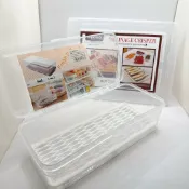 《翔翼百貨》食品級冰箱收納盒 廚房整理放蔬菜雞蛋保鮮盒 冷凍專用大容量儲物盒 冷凍雞蛋收納盒 密封收納盒 冰箱保鮮盒