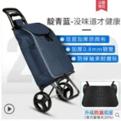 老人買菜車小拉車輕便手拉車便攜摺疊拉桿車家用小推車拖車購物車【林之舍家居】