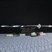 龍泉劍莊 龍泉刀劍 高錳鋼 唐劍 漢劍 仿古銀 一體手工鍛打 拋光研磨 古劍 硬劍 長劍 寶劍 冷兵器 中國劍 未開刃