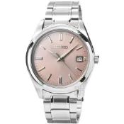 (店+)【SEIKO 精工】【柒號本舖】SEIKO精工藍寶石石英鋼帶男錶-香檳色 / SUR523P1