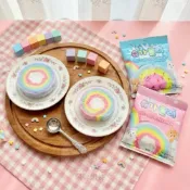 (店+)【貓咪姐妹 】韓國Sugar Lolli 糖果彩虹棉花糖 10g 跳跳糖彩虹棉花糖 彩虹造型棉花糖 韓國零食